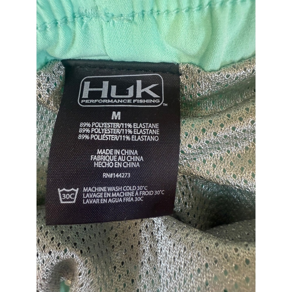 Huk Men's Fishing Swim Shorts Sea Green, Size Med‎ - Picture 7 of 7